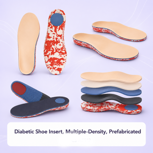 Diabetic Shoe Insert, Multiple-Density, Prefabricated